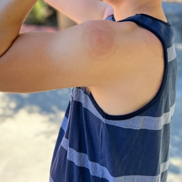 BODY GLOVE KEY WEST FLORIDA MEN TANK TOP SHIRT NAVY BLUE STRIPE SHARK SEE SURFER - Picture 14 of 16